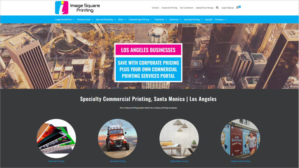 Navazon Digital | eCommerce Portfolio Client Case Study Image Square Printing