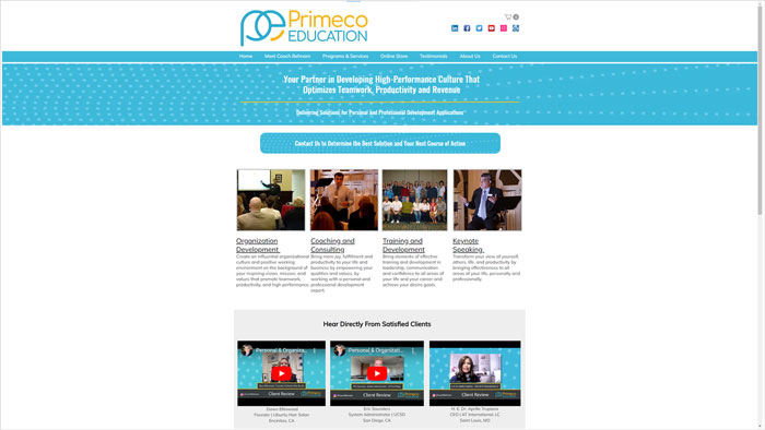 Navazon Digital | eCommerce Portfolio Client Case Study Primeco Education