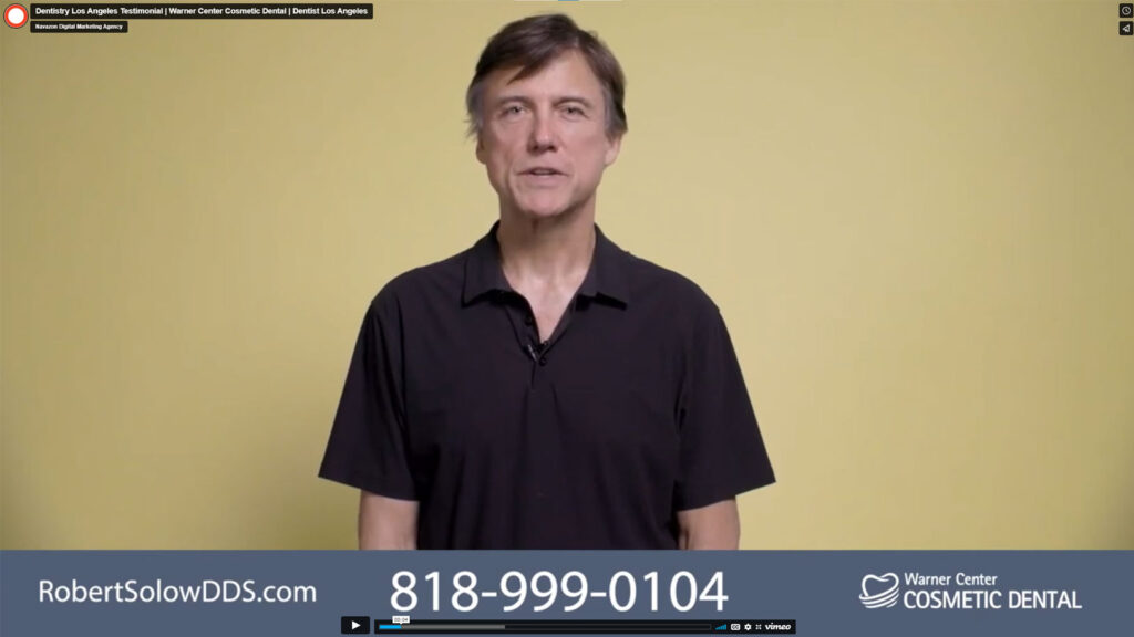 Video Production Los Angeles | Warner Center Dental Testimonial Video 30s Ad