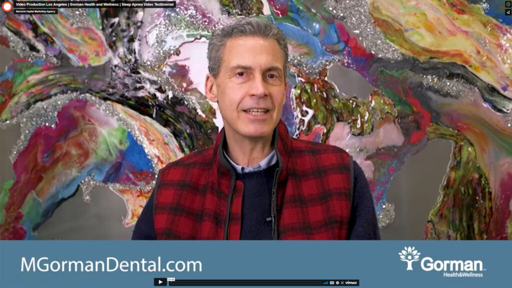 Video Production Los Angeles | Gorman Health and Wellness | Sleep Apnea Video Testimonial 1