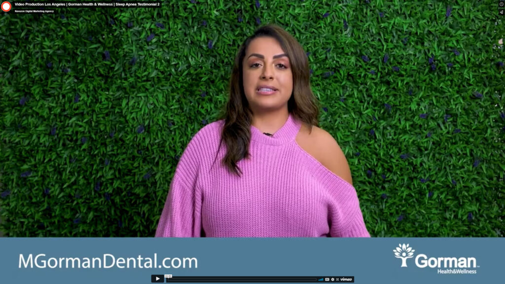 Video Production Los Angeles | Gorman Health and Wellness Video Testimonial 2