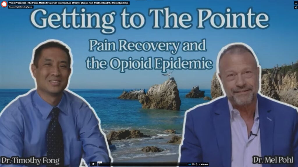 Video Production Los Angeles | The Pointe Malibu two-person Interview/Live Stream